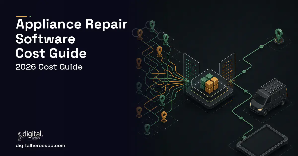 Field Service Software workflow illustration for Appliance Repair Software Cost Guide.