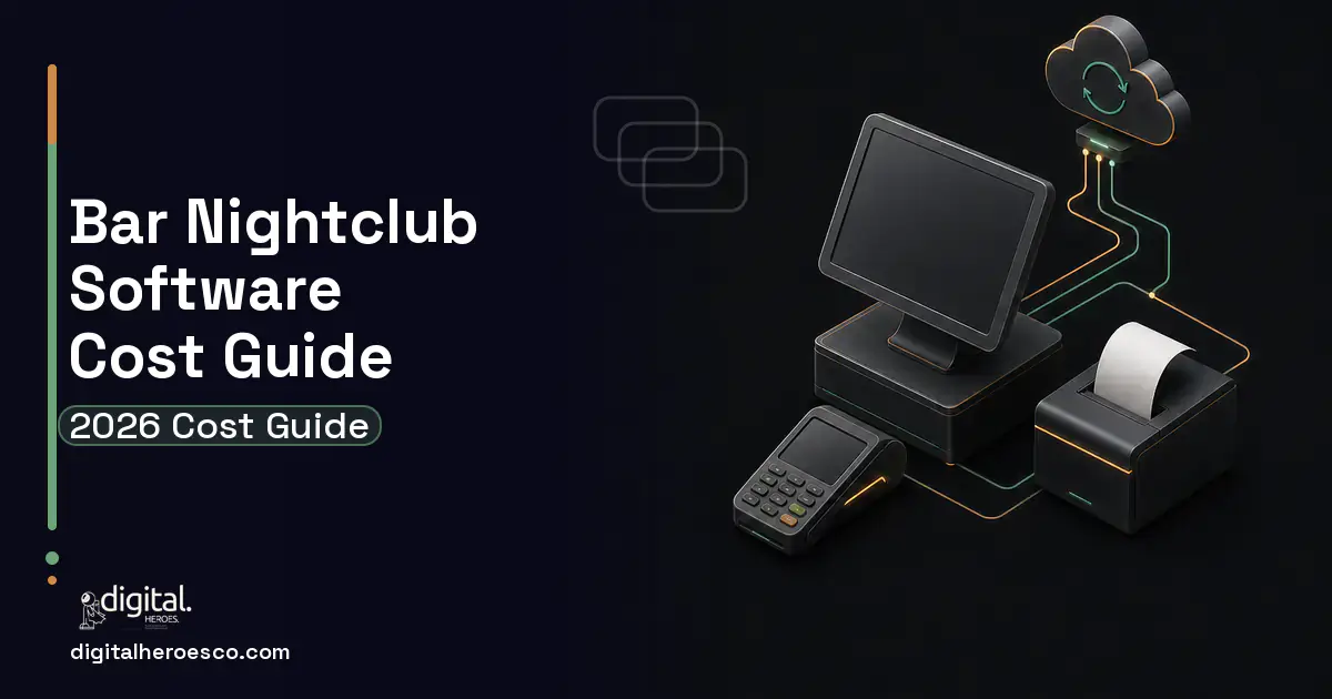 POS System Development software overview illustration for BAR Nightclub Software Cost Guide.