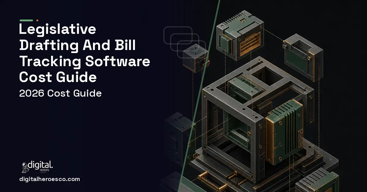 Custom software software overview illustration for Legislative Drafting AND Bill Tracking Software Cost Guide.