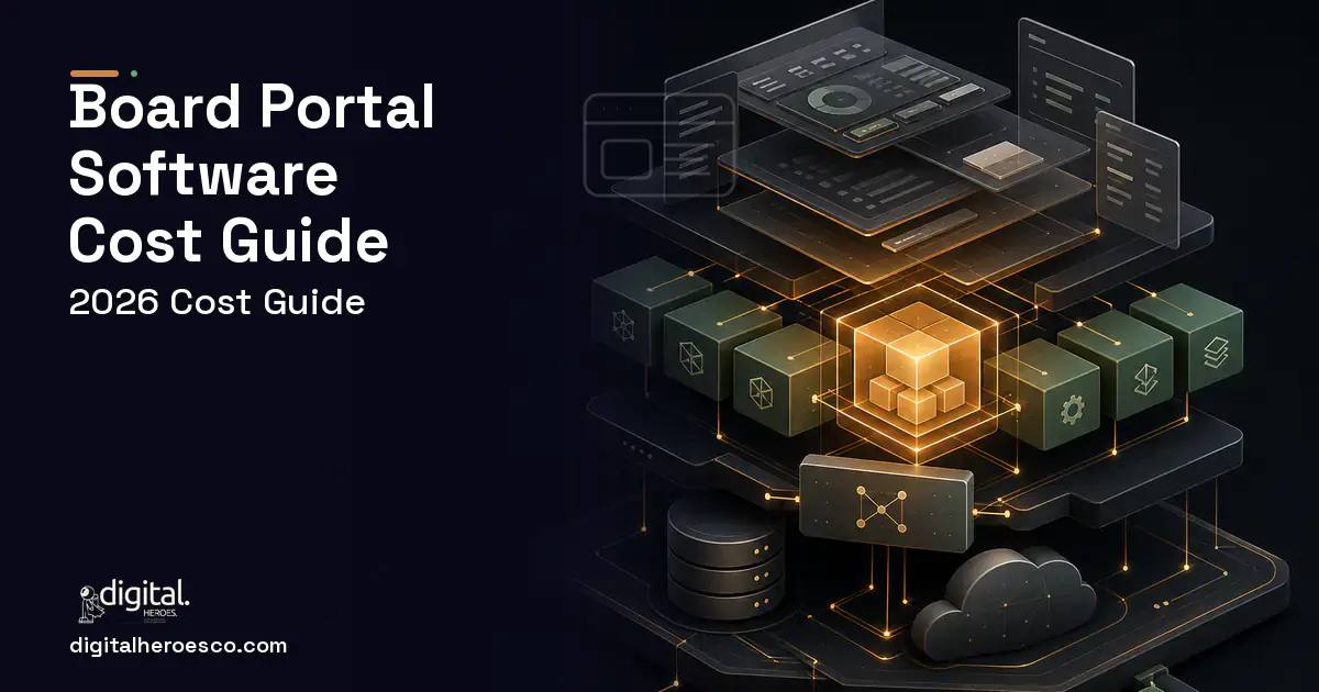 Custom Software Development product interface illustration for Board Portal Software Cost Guide.