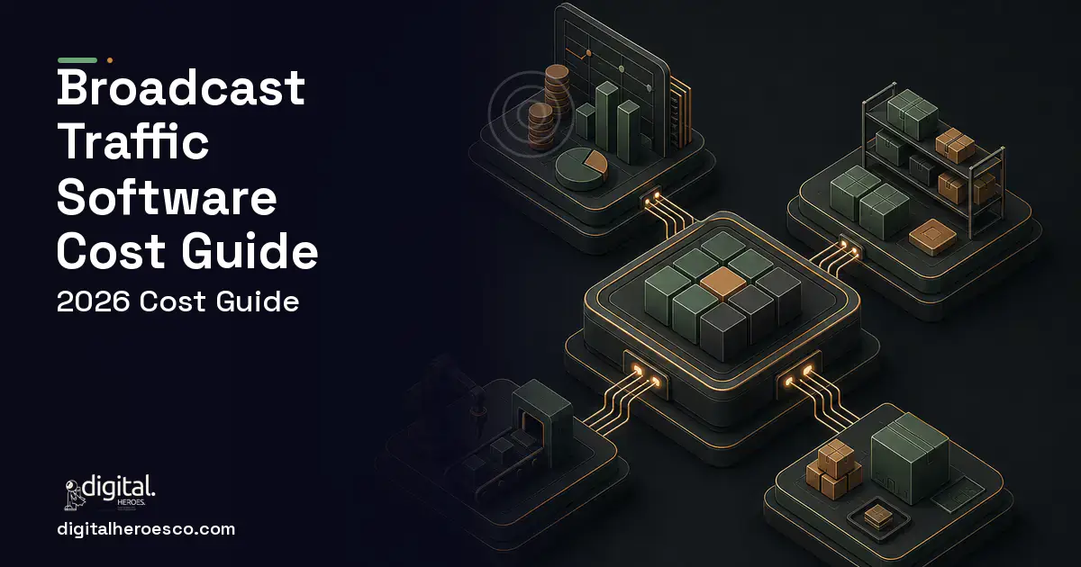 ERP Development software overview illustration for Broadcast Traffic Software Cost Guide.