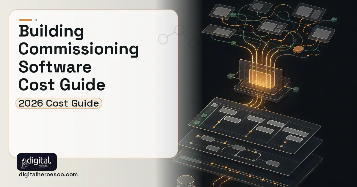 Project Management Software workflow illustration for Building Commissioning Software Cost Guide.