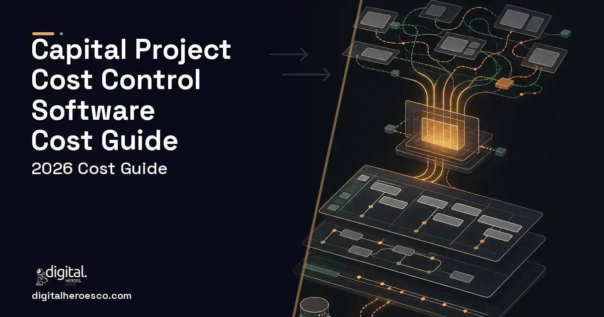 Project Management Software workflow illustration for Capital Project Cost Control Software Cost Guide.
