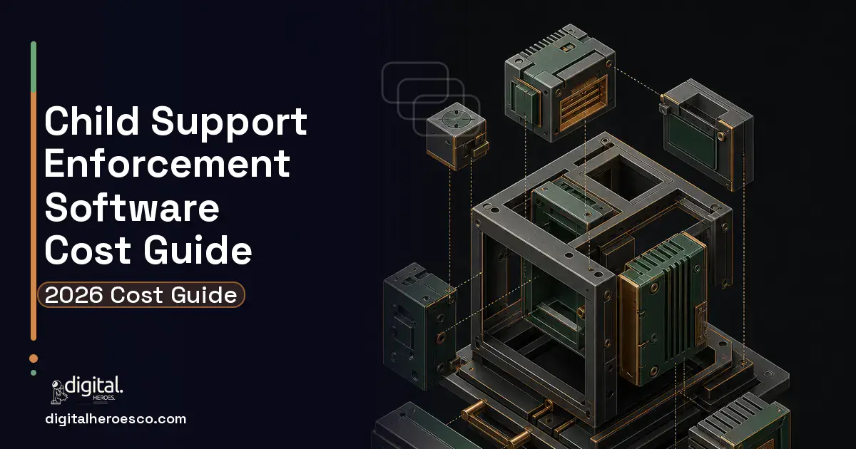 Custom Software Development software overview illustration for Child Support Enforcement Software Cost Guide.