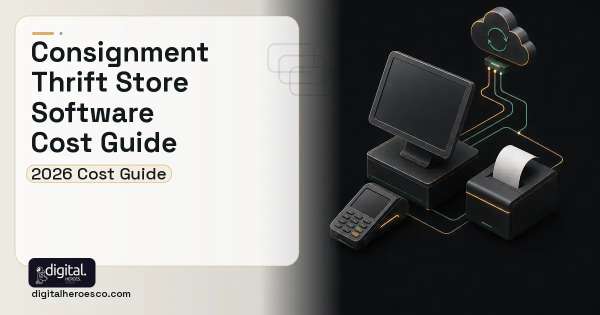 POS System Development software overview illustration for Consignment Thrift Store Software Cost Guide.