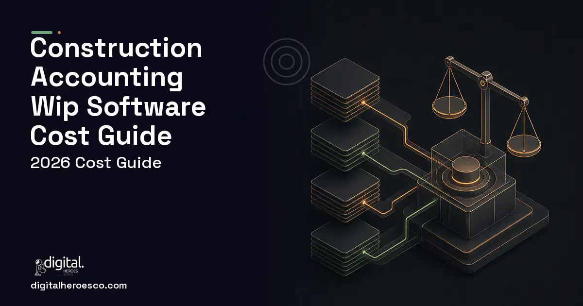 Accounting Software software overview illustration for Construction Accounting WIP Software Cost Guide.