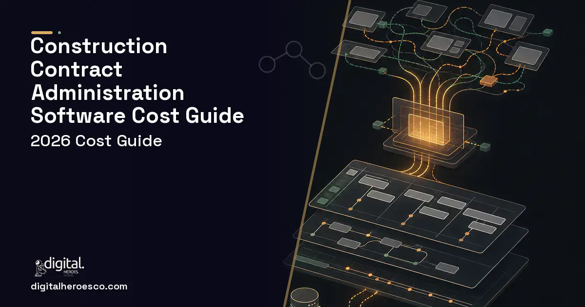 Project Management Software workflow illustration for Construction Contract Administration Software Cost Guide.