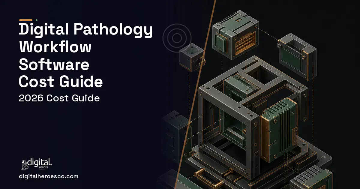 Custom Software Development software overview illustration for Digital Pathology Workflow Software Cost Guide.