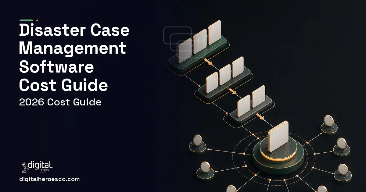 CRM Development software overview illustration for Disaster Case Management Software Cost Guide.