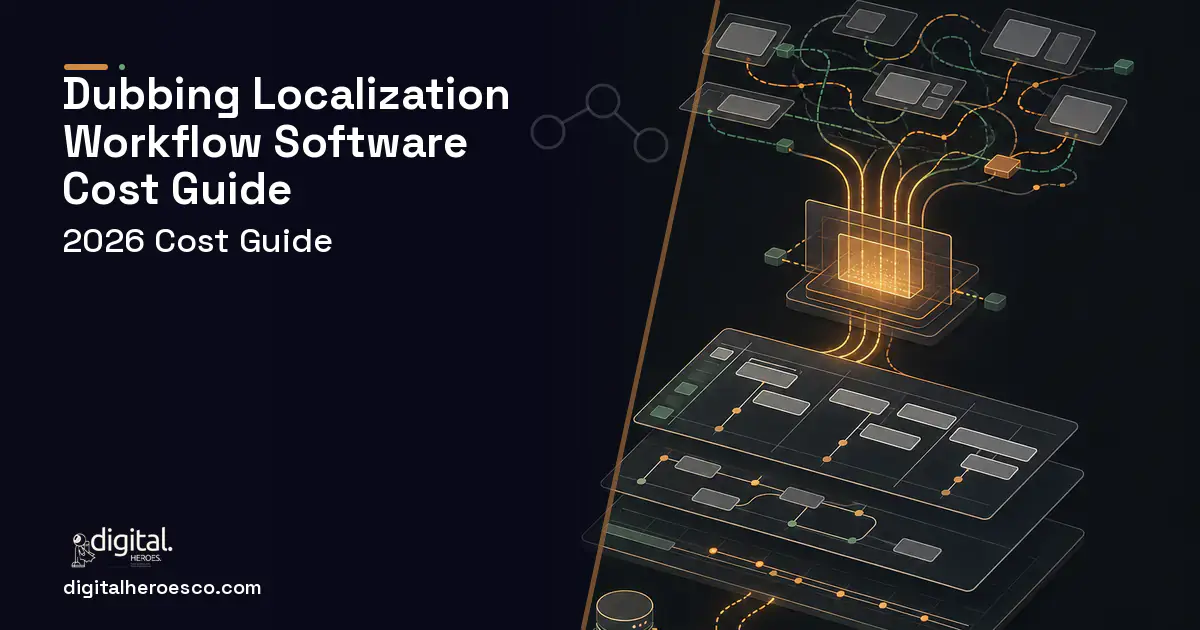 Project Management Software workflow illustration for Dubbing Localization Workflow Software Cost Guide.