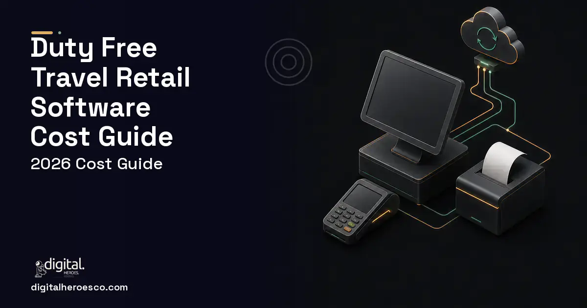 POS System Development software overview illustration for Duty Free Travel Retail Software Cost Guide.