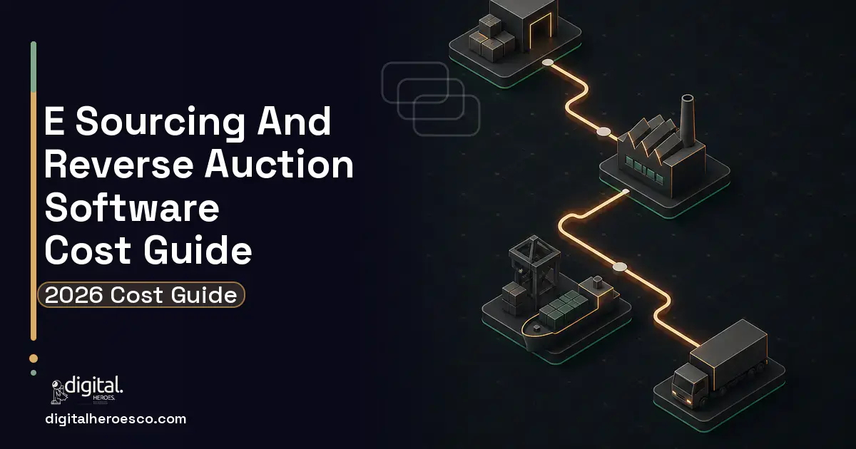 Supply Chain Software software overview illustration for E Sourcing AND Reverse Auction Software Cost Guide.