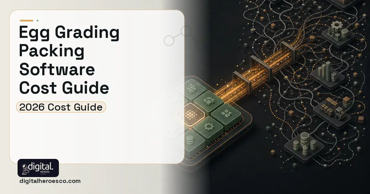 ERP Development workflow illustration for EGG Grading Packing Software Cost Guide.