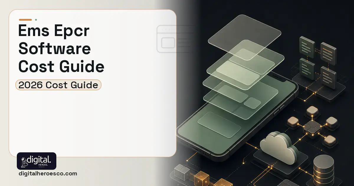 Mobile App Development product interface illustration for EMS Epcr Software Cost Guide.
