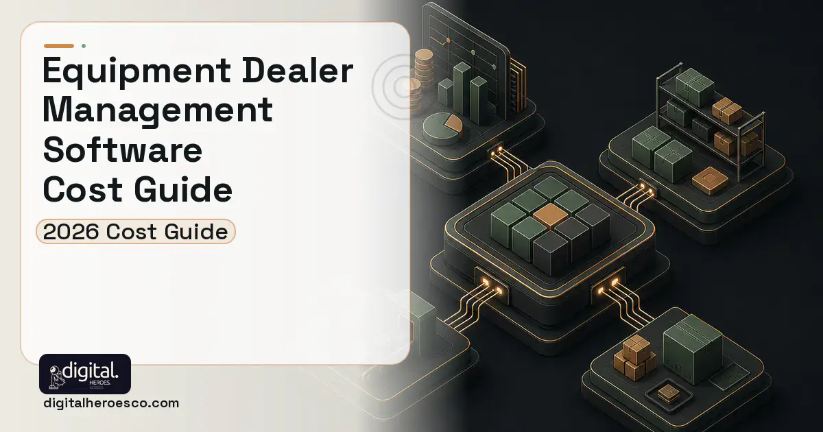 ERP Development software overview illustration for Equipment Dealer Management Software Cost Guide.