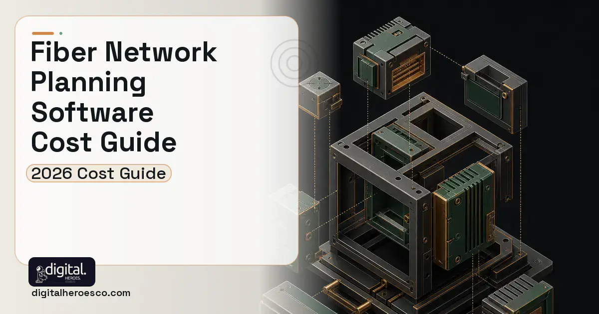 Custom Software Development software overview illustration for Fiber Network Planning Software Cost Guide.