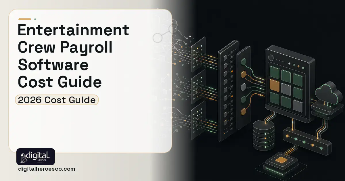 HR Software Development workflow illustration for Entertainment Crew Payroll Software Cost Guide.