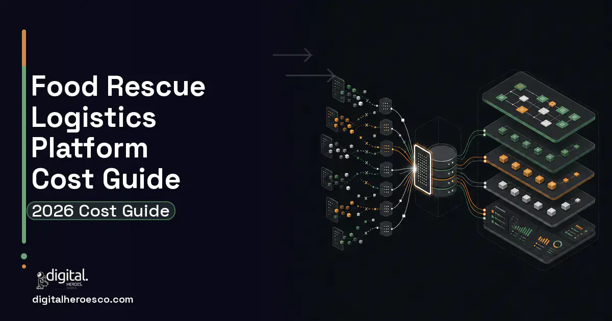 Supply Chain Software workflow illustration for Food Rescue Logistics Platform Cost Guide.