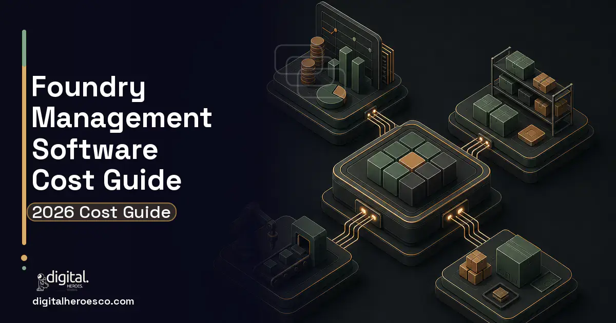 ERP Development software overview illustration for Foundry Management Software Cost Guide.