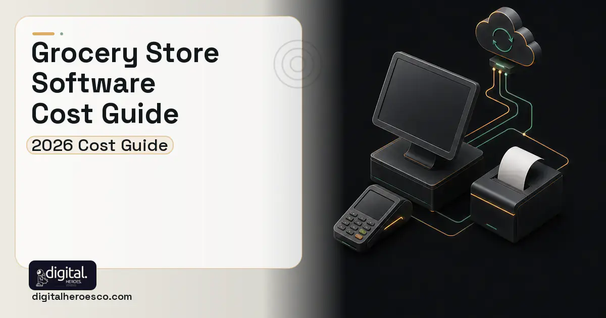 POS System Development software overview illustration for Grocery Store Software Cost Guide.