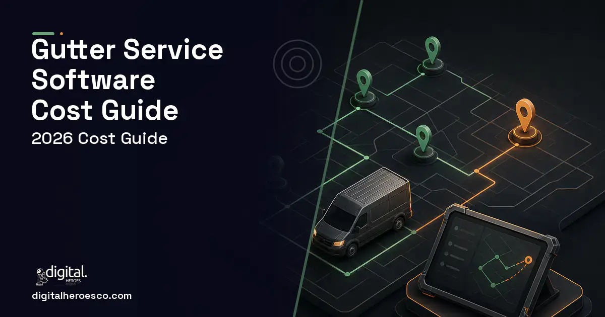 Field Service Software software overview illustration for Gutter Service Software Cost Guide.