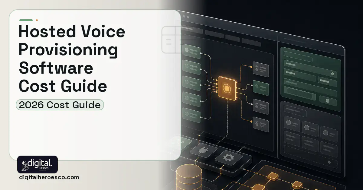 Internal Tools Development product interface illustration for Hosted Voice Provisioning Software Cost Guide.