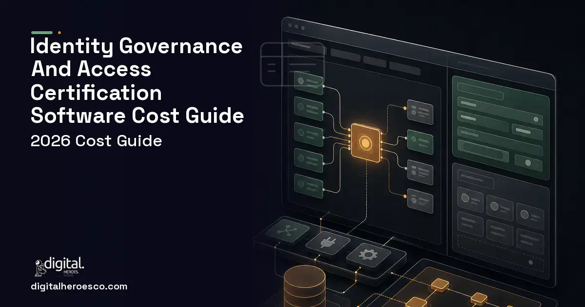 Internal tools product interface illustration for Identity Governance AND Access Certification Software Cost Guide.