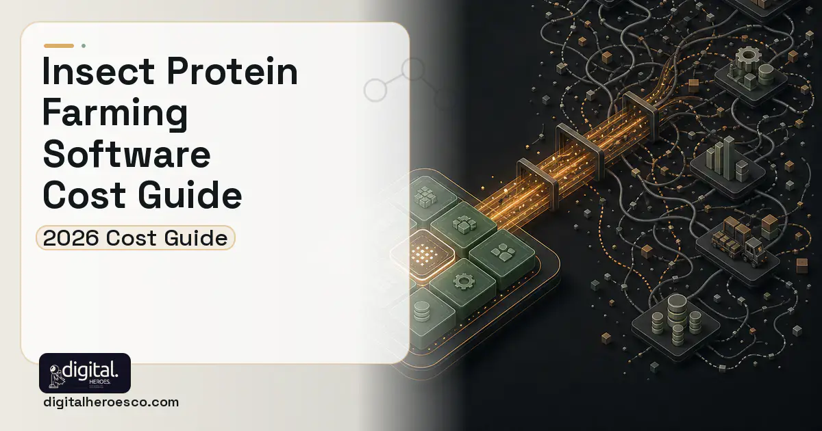 ERP Development workflow illustration for Insect Protein Farming Software Cost Guide.