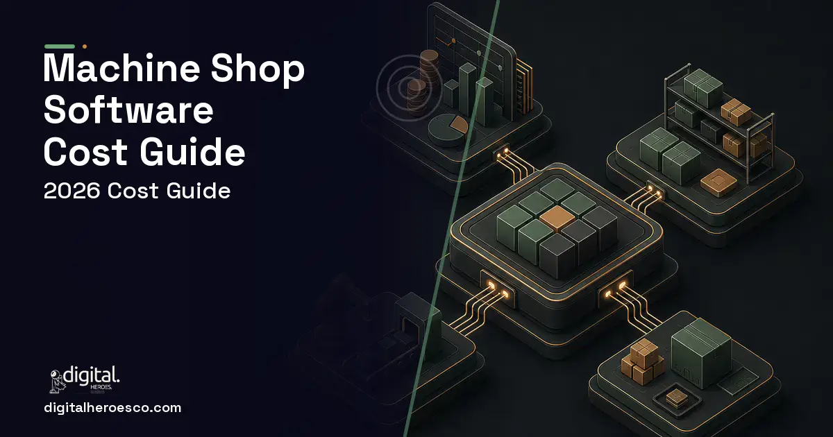 ERP Development software overview illustration for Machine Shop Software Cost Guide.
