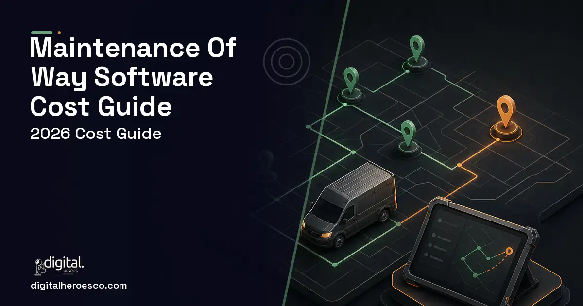 Field Service Software software overview illustration for Maintenance OF WAY Software Cost Guide.