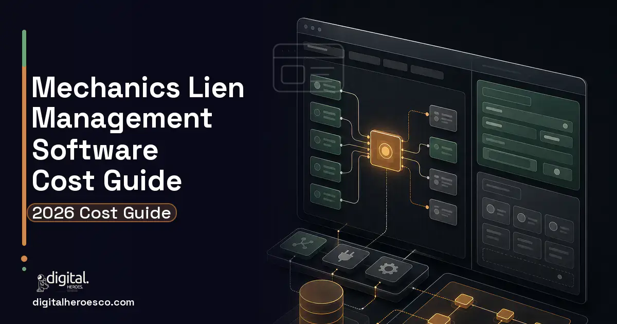Internal Tools Development product interface illustration for Mechanics Lien Management Software Cost Guide.