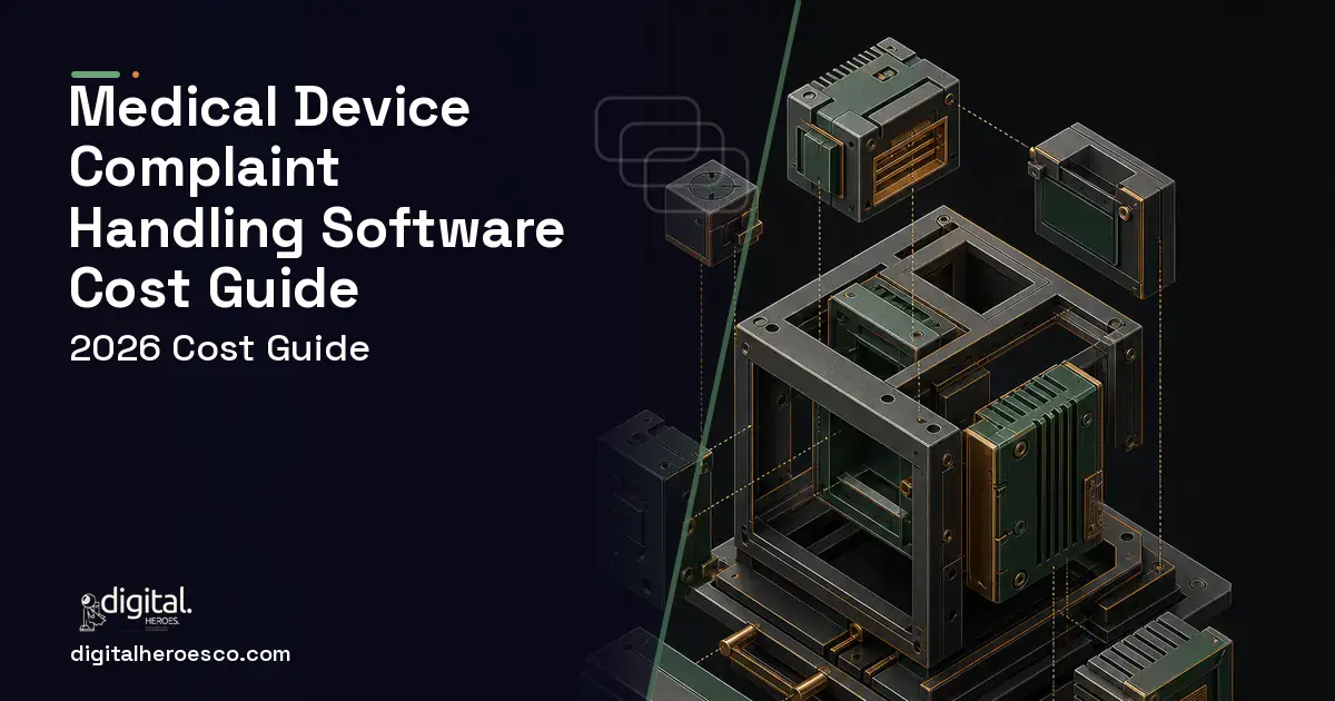 Custom Software Development software overview illustration for Medical Device Complaint Handling Software Cost Guide.