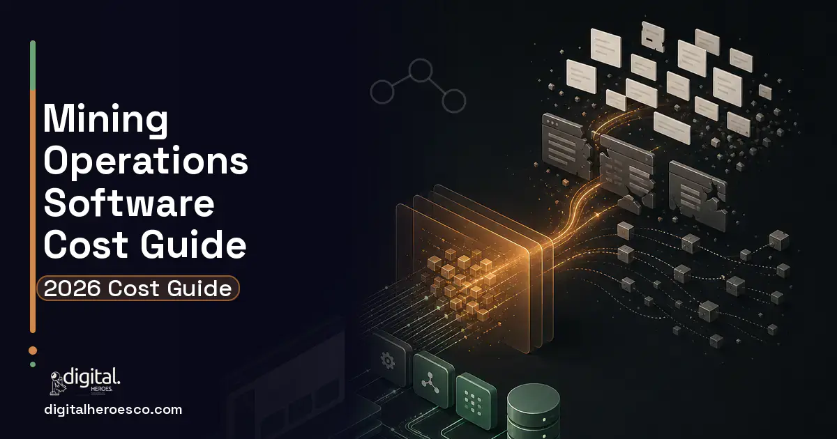 Custom Software Development workflow illustration for Mining Operations Software Cost Guide.