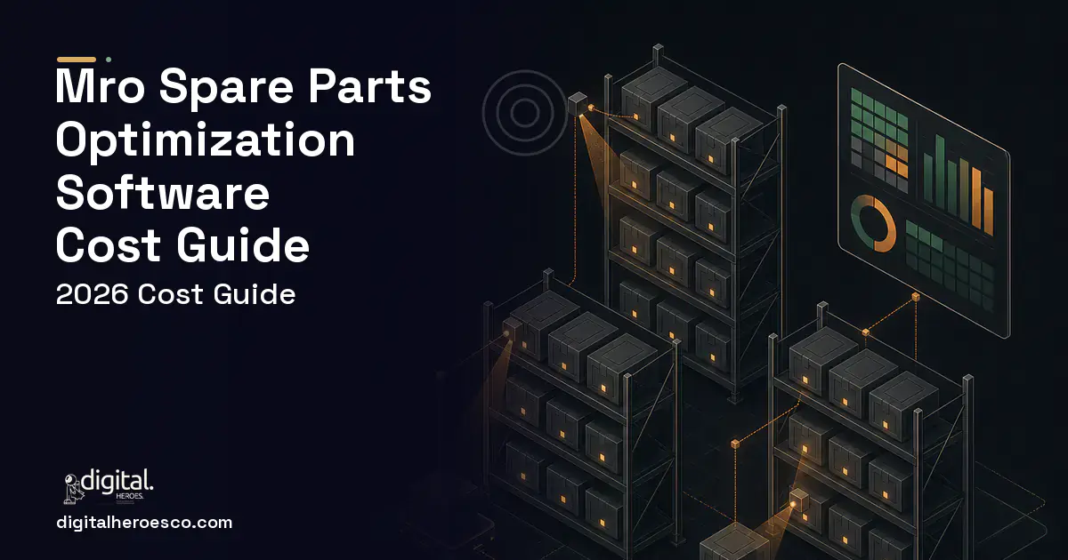 Inventory Software software overview illustration for MRO Spare Parts Optimization Software Cost Guide.