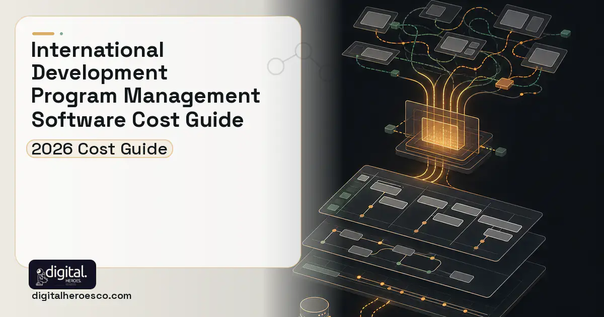 Project Management Software workflow illustration for International Development Program Management Software Cost Guide.