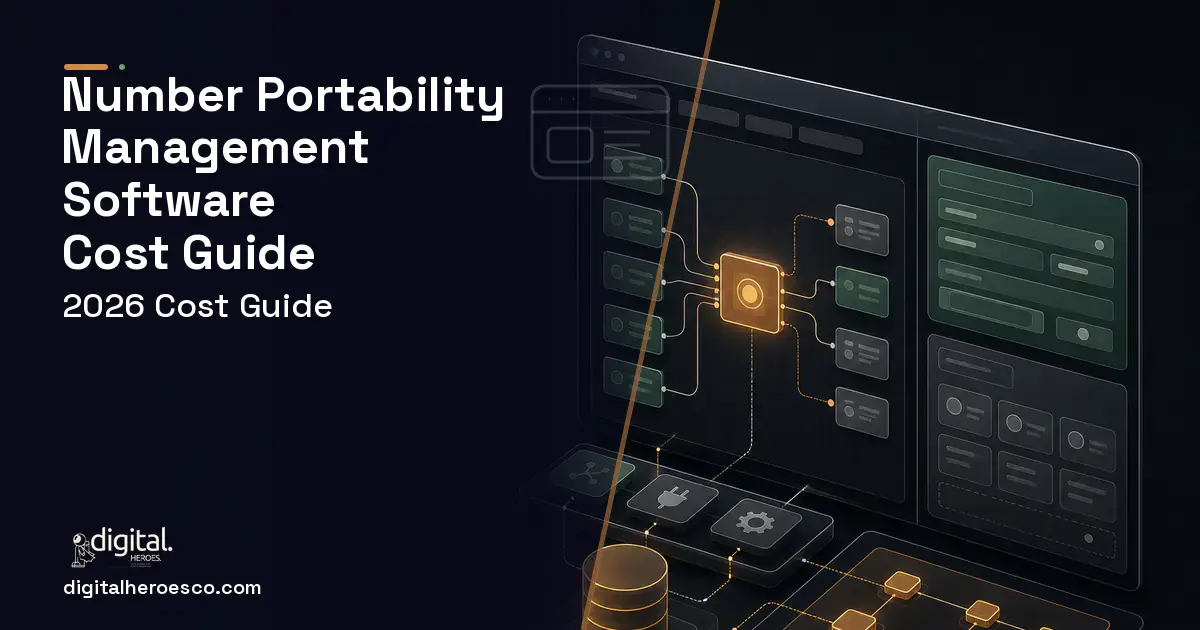 Internal Tools Development product interface illustration for Number Portability Management Software Cost Guide.