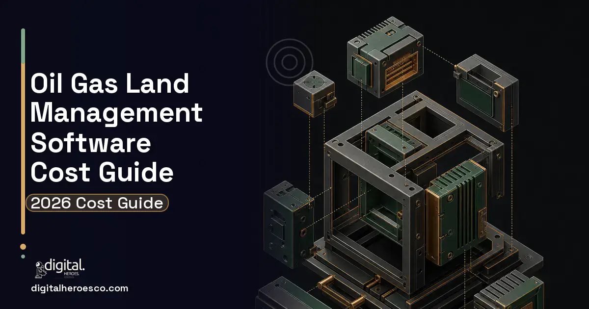Custom Software Development software overview illustration for OIL GAS Land Management Software Cost Guide.