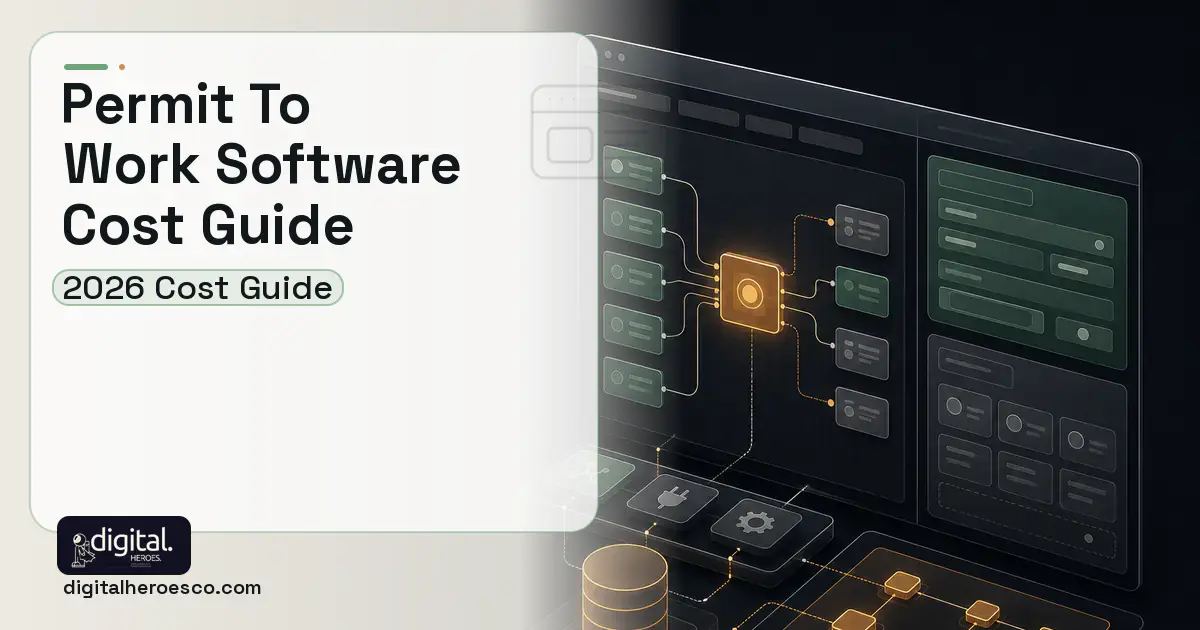 Internal Tools Development product interface illustration for Permit TO Work Software Cost Guide.