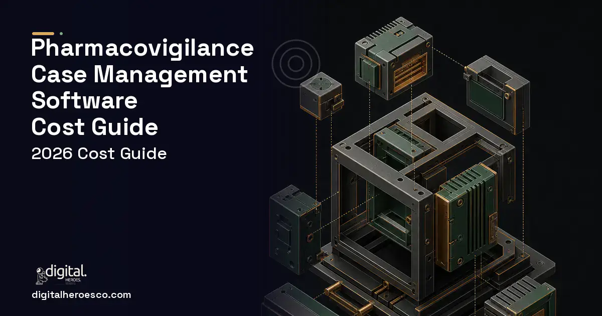 Custom Software Development software overview illustration for Pharmacovigilance Case Management Software Cost Guide.