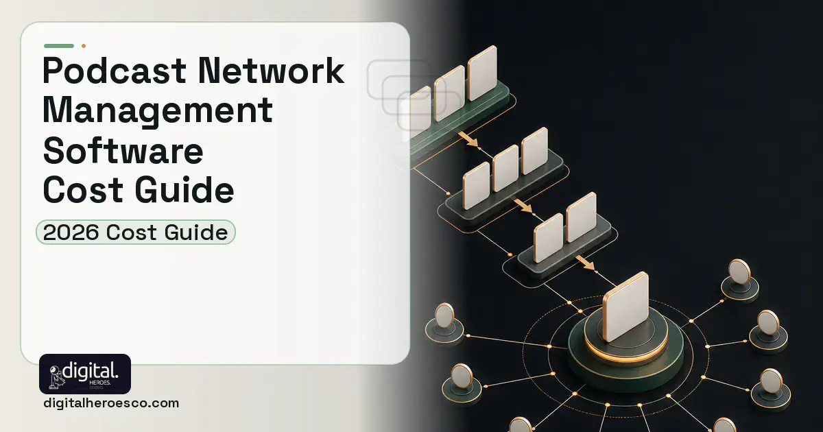 CRM Development software overview illustration for Podcast Network Management Software Cost Guide.