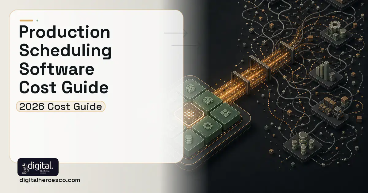 ERP Development workflow illustration for Production Scheduling Software Cost Guide.
