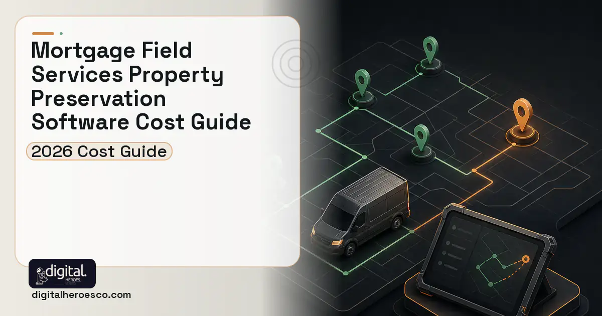 Field Service Software software overview illustration for Mortgage Field Services Property Preservation Cost Guide.