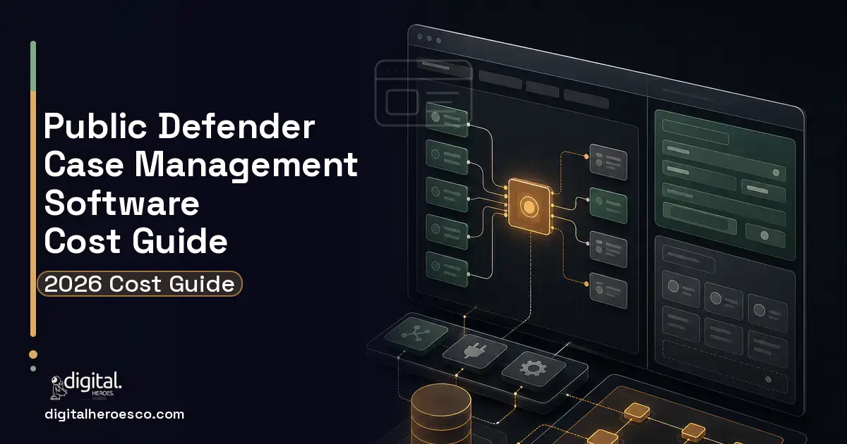 Internal Tools Development product interface illustration for Public Defender Case Management Software Cost Guide.