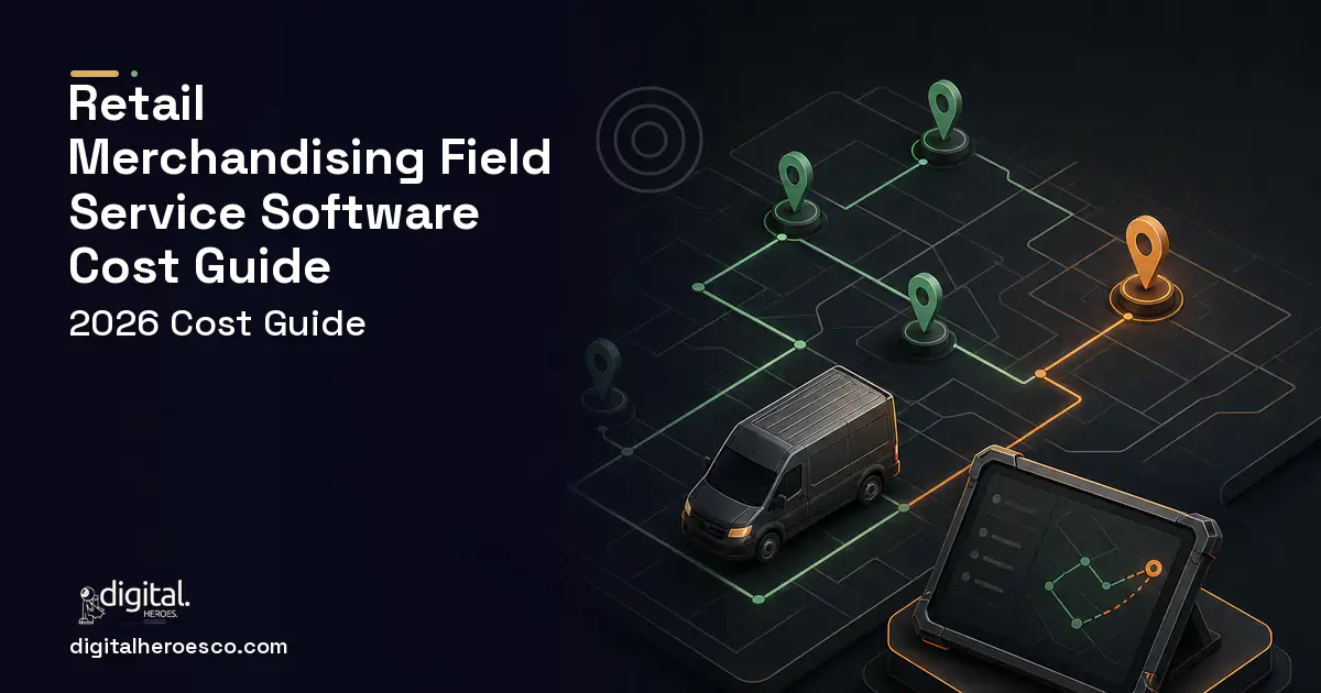 Field Service Software software overview illustration for Retail Merchandising Field Service Software Cost Guide.