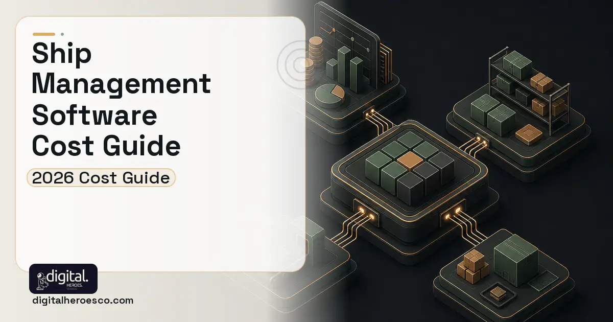 ERP Development software overview illustration for Ship Management Software Cost Guide.