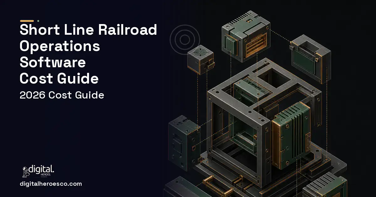 Custom Software Development software overview illustration for Short Line Railroad Operations Software Cost Guide.