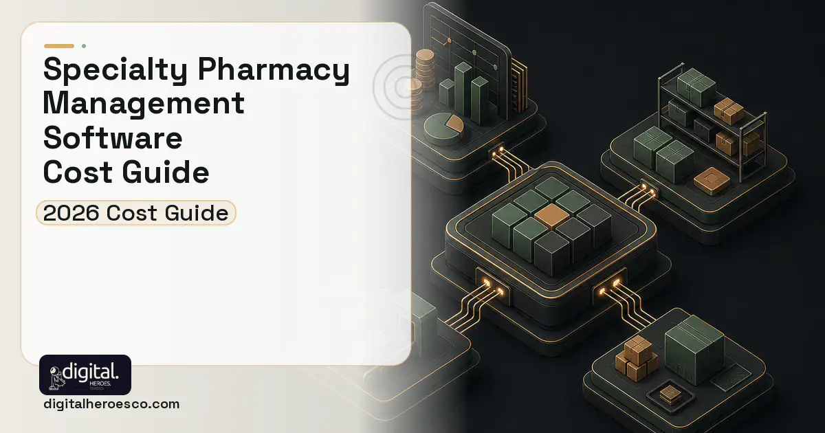 ERP Development software overview illustration for Specialty Pharmacy Management Software Cost Guide.