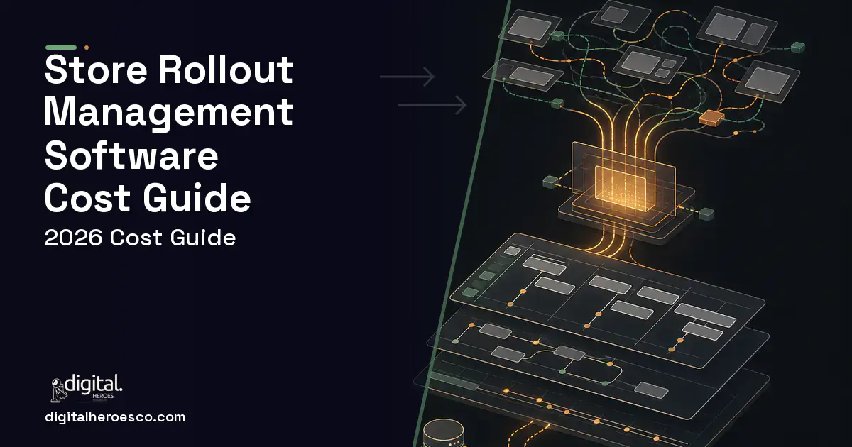 Project Management Software workflow illustration for Store Rollout Management Software Cost Guide.