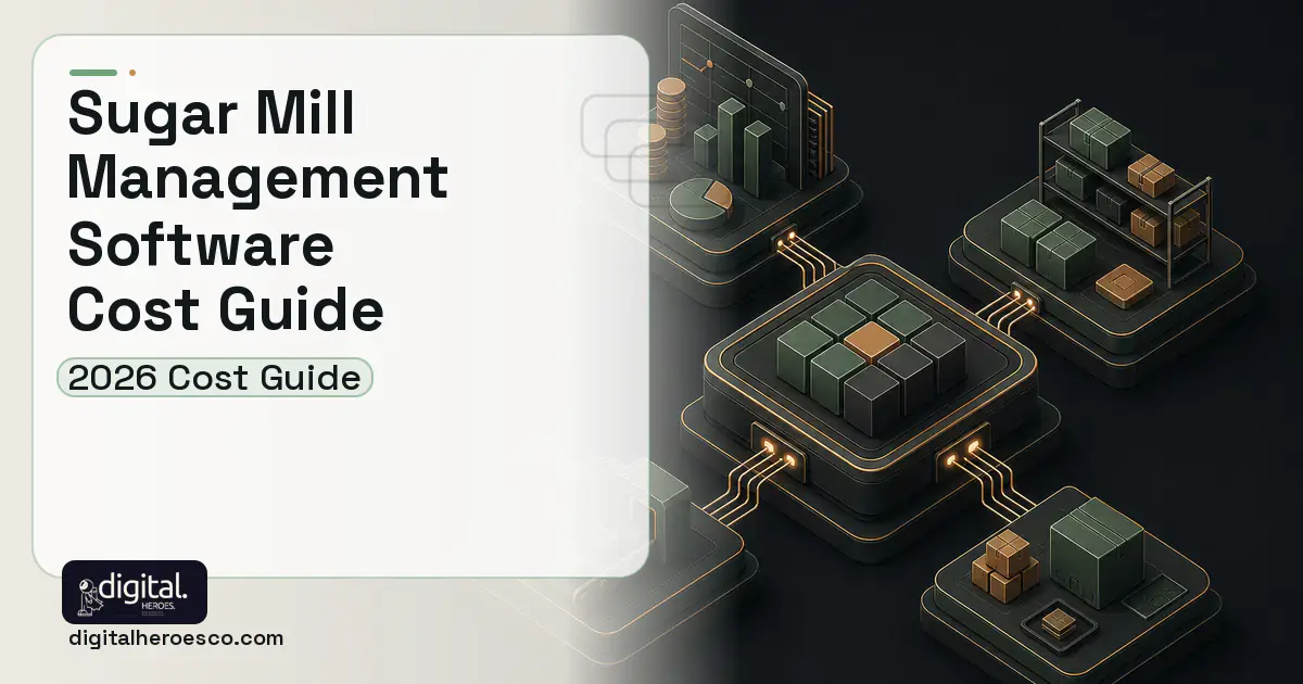 ERP Development software overview illustration for Sugar Mill Management Software Cost Guide.