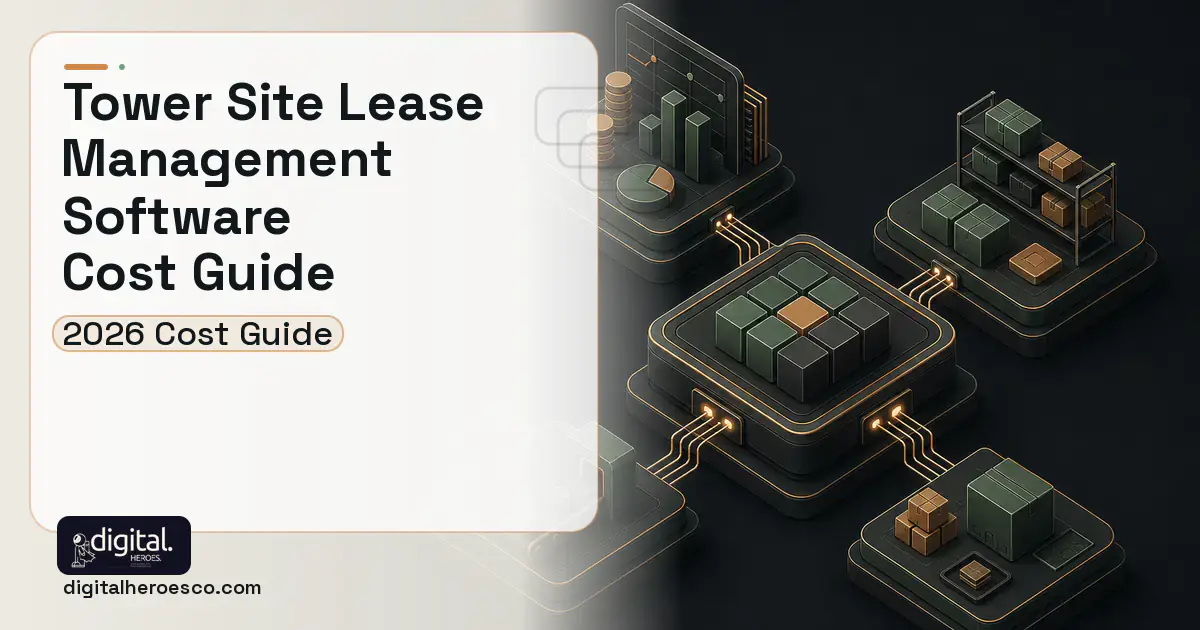 ERP Development software overview illustration for Tower Site Lease Management Software Cost Guide.